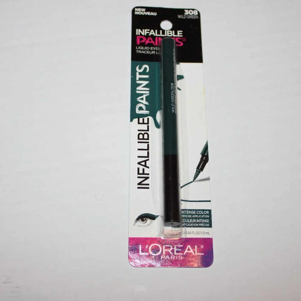 L'oreal Paris Infallible Paints 308 Wild Green Liquid Eyeliner Eye Makeup NIP